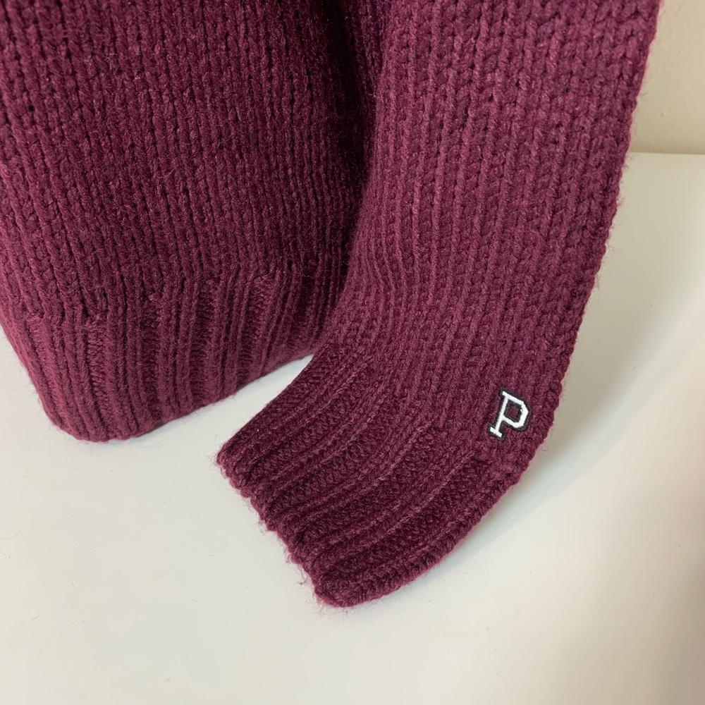 🚫SOLD🚫PINK VS BOYFRIEND CHUNKY KNIT CREW NECK SWEATER - Picture 3 of 7